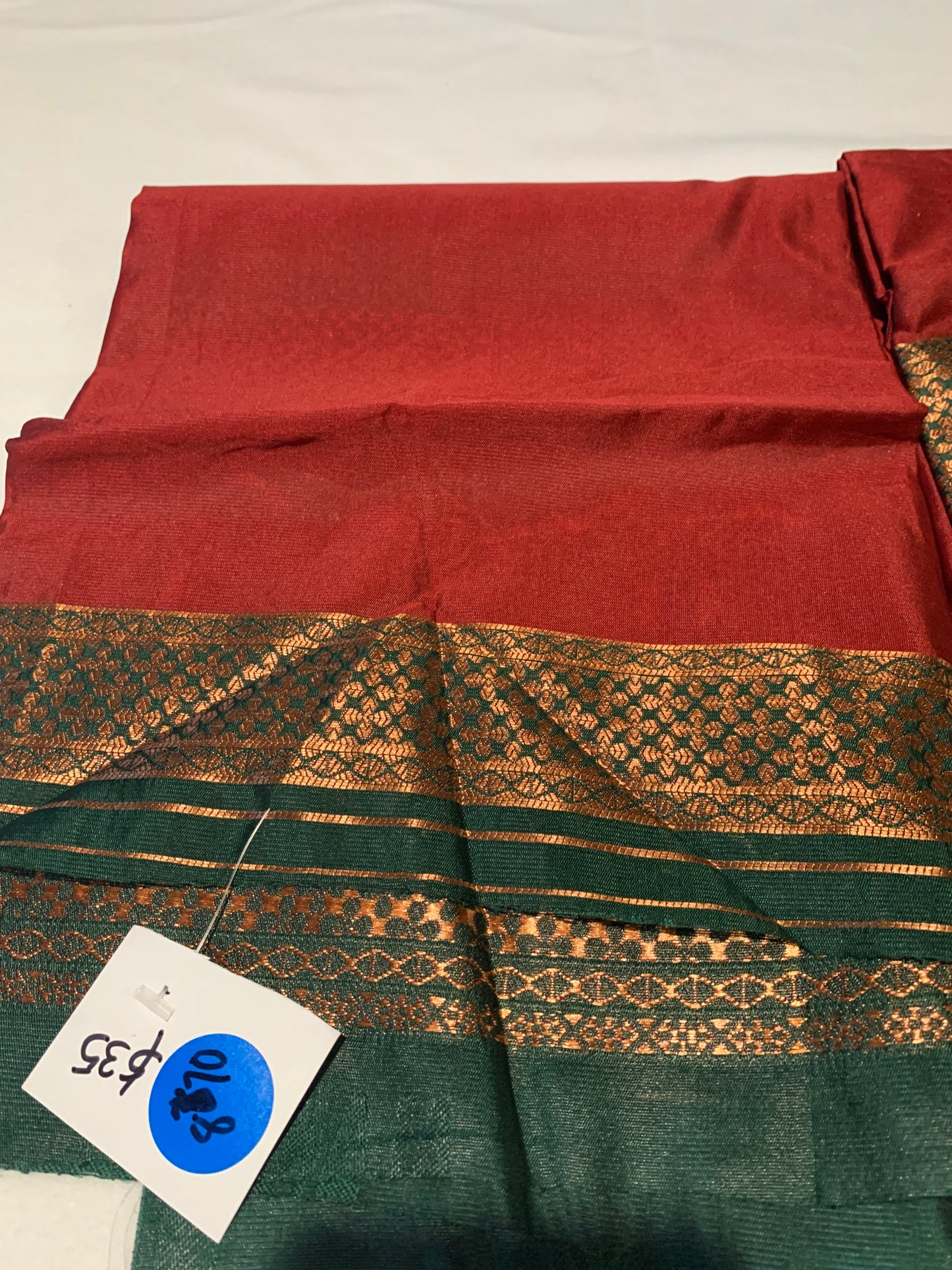 Maroon & green dhavani