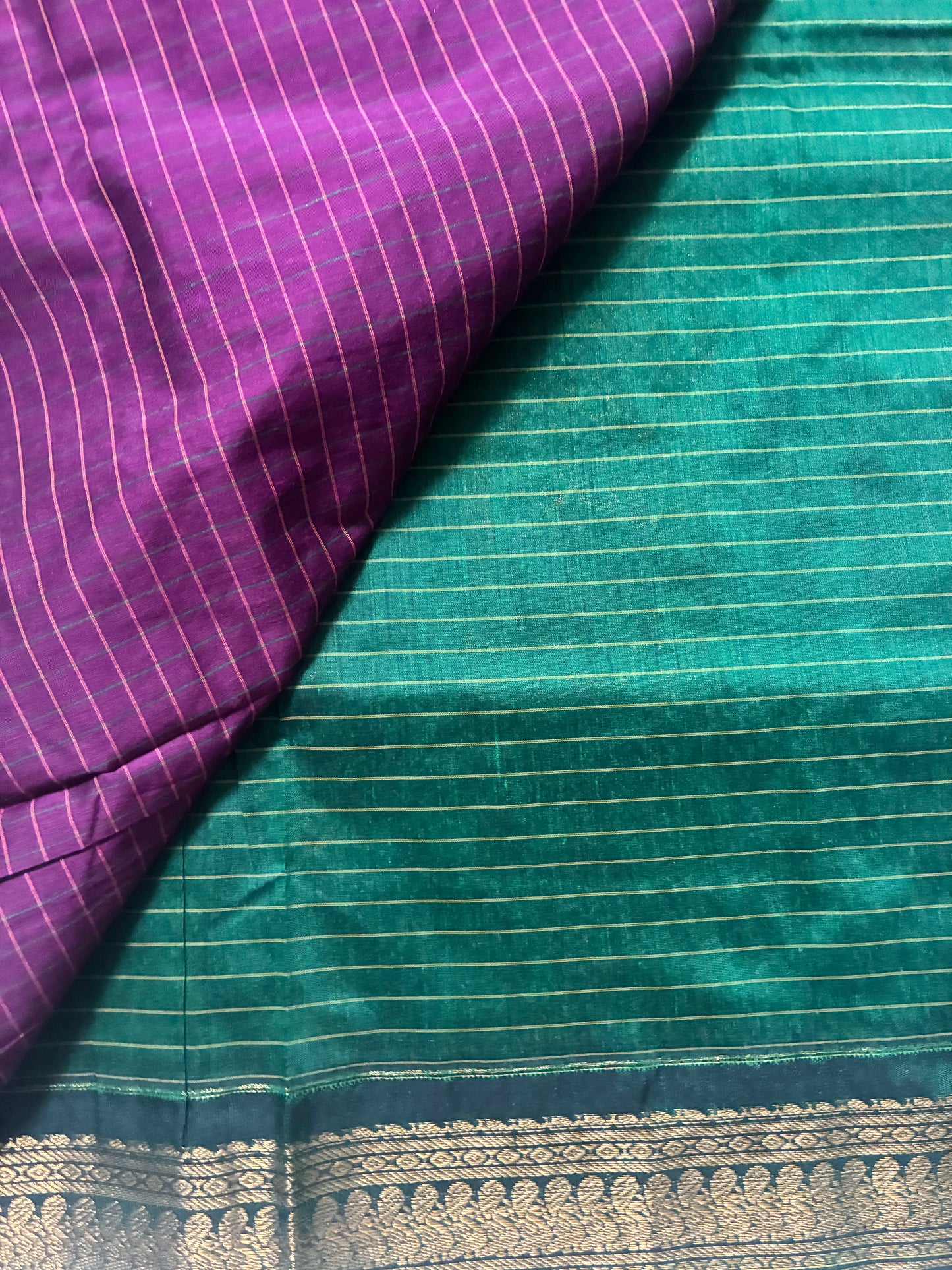 Kalyani cotton checkered saree