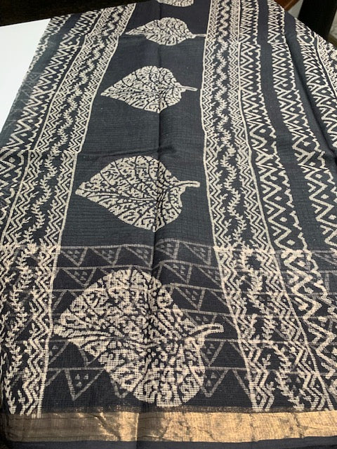 Grey Kotta Doria Saree