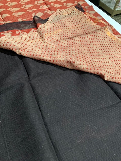 Black Kotta Doria Saree