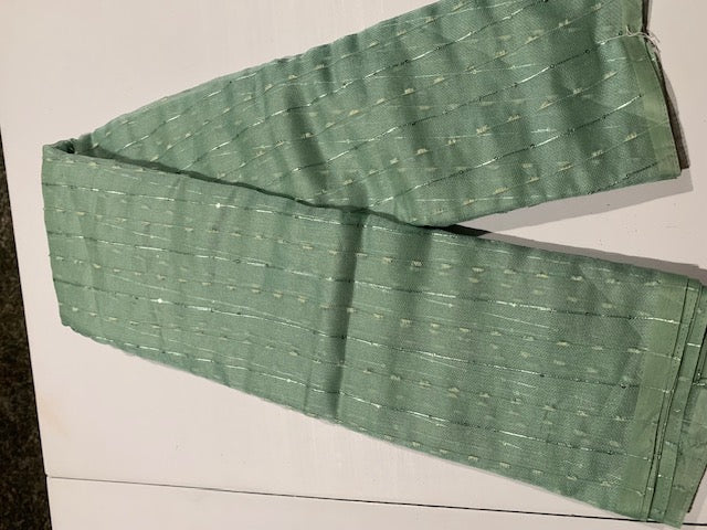 Sea green net kotta saree