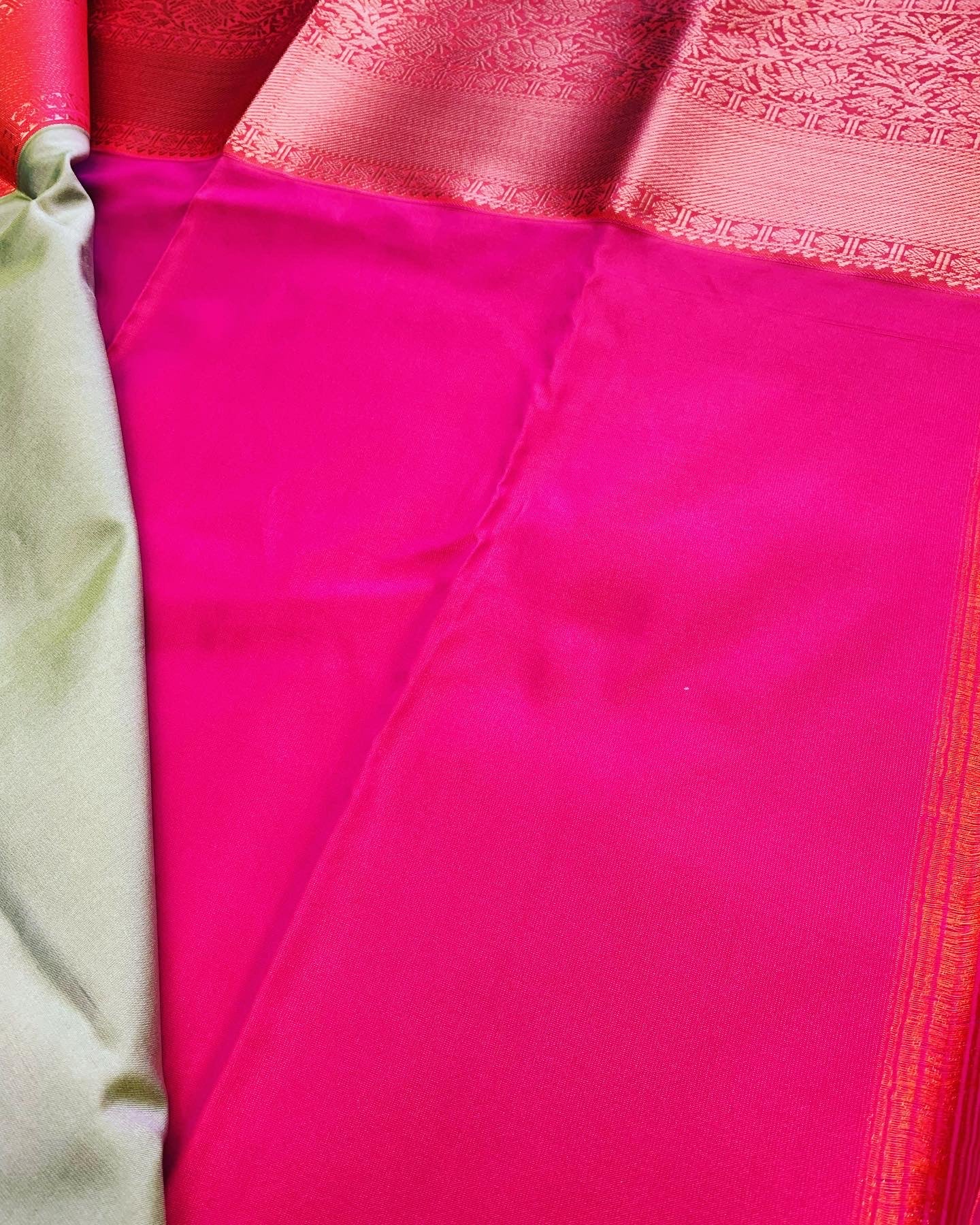 Pastel Green Kanchipuram Saree