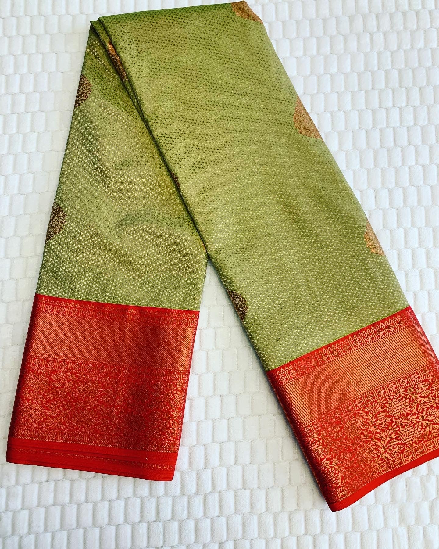 Pastel Green Kanchipuram Saree