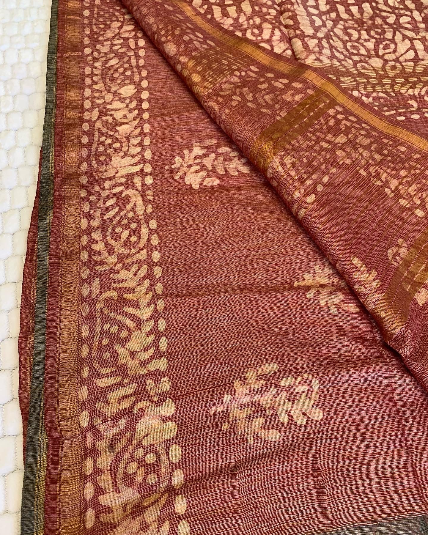 Grey Semi Tussar Silk Saree