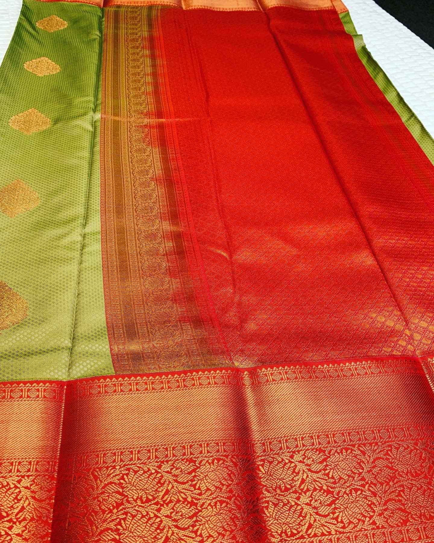 Pastel Green Kanchipuram Saree