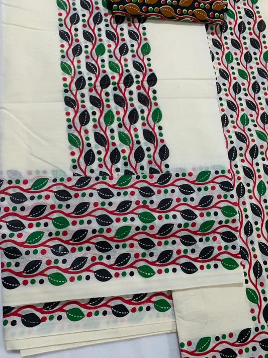 Printed Set mundu