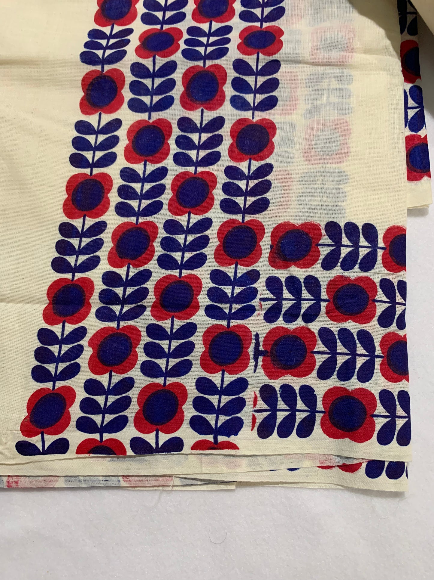 printed border set mundu