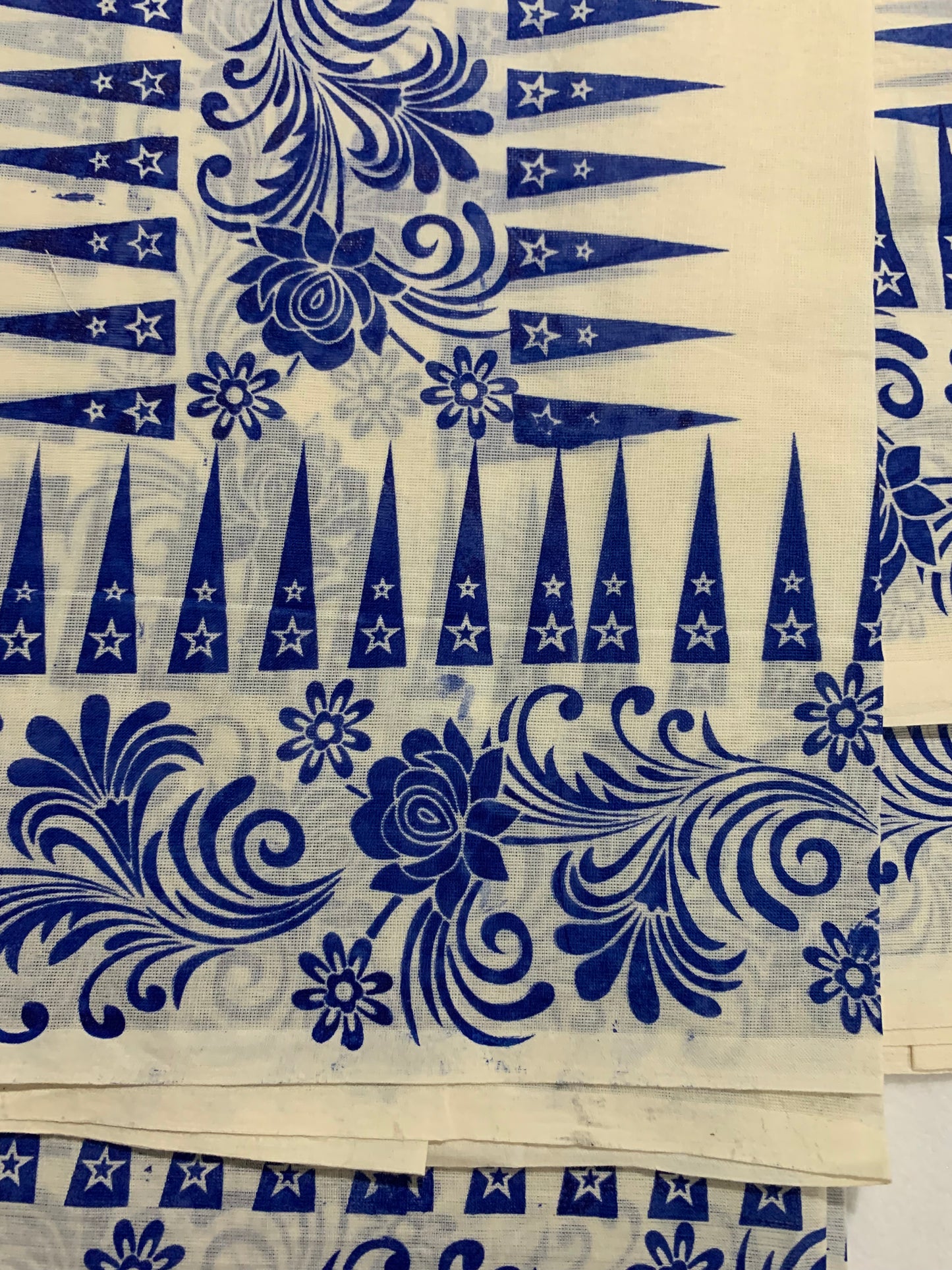 printed border set mundu