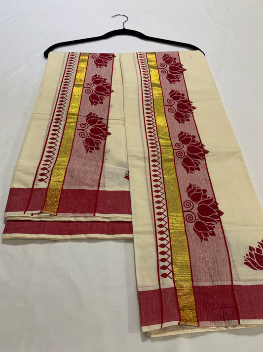 Kara & Kasavu set mundu