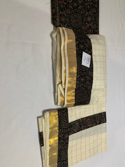 Ajrak dhavani set