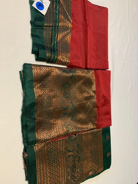 Maroon & green dhavani