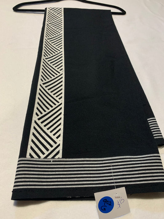 khadi  black single mundu