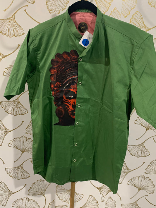 Traditional printed cotton shirt