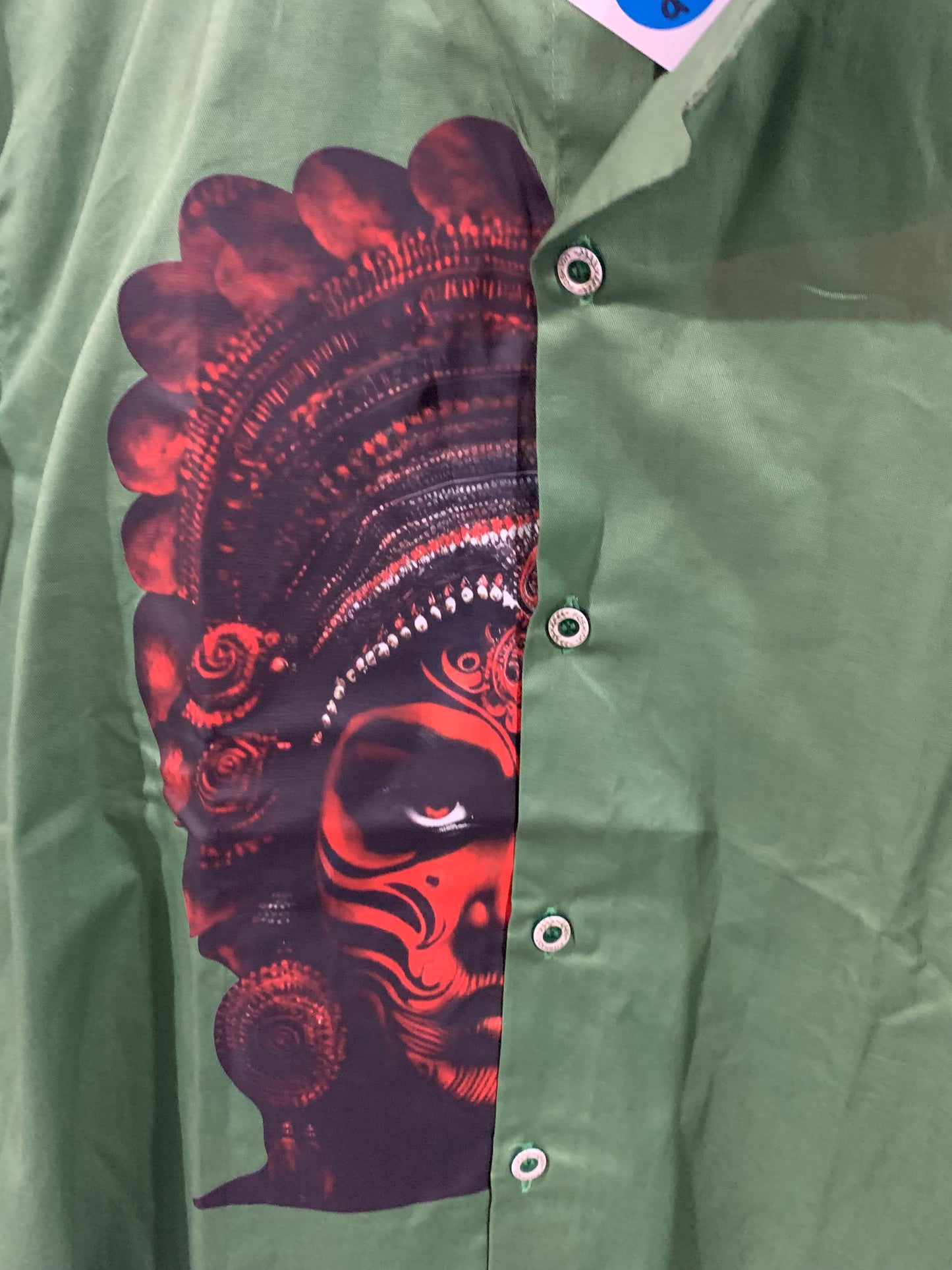 Traditional printed cotton shirt