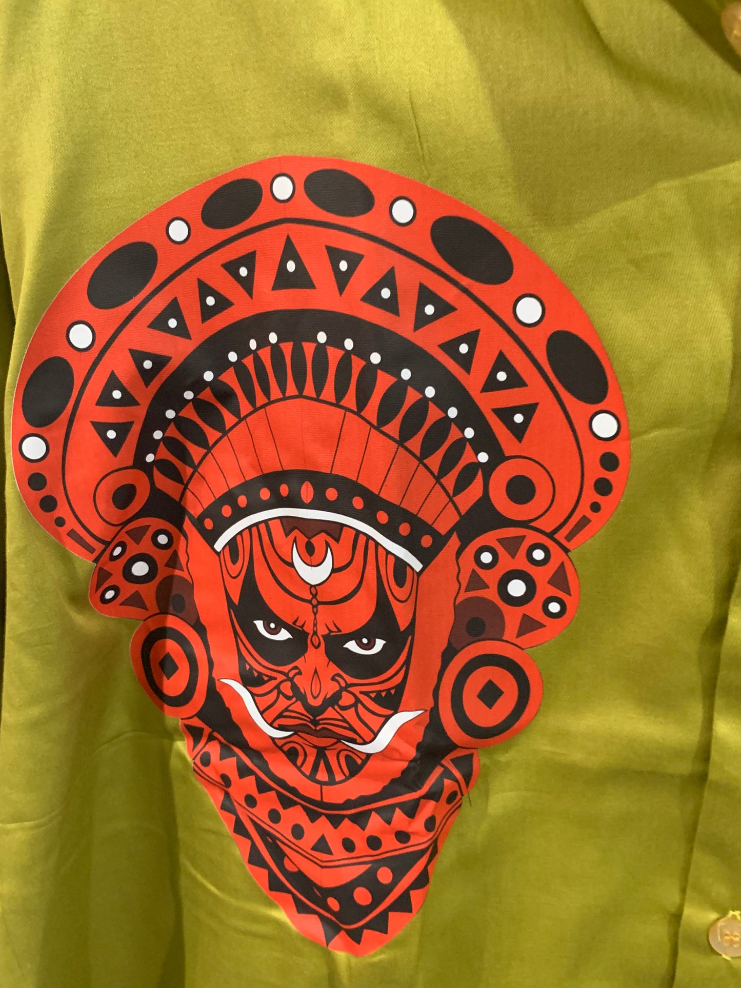 Traditional printed cotton shirt