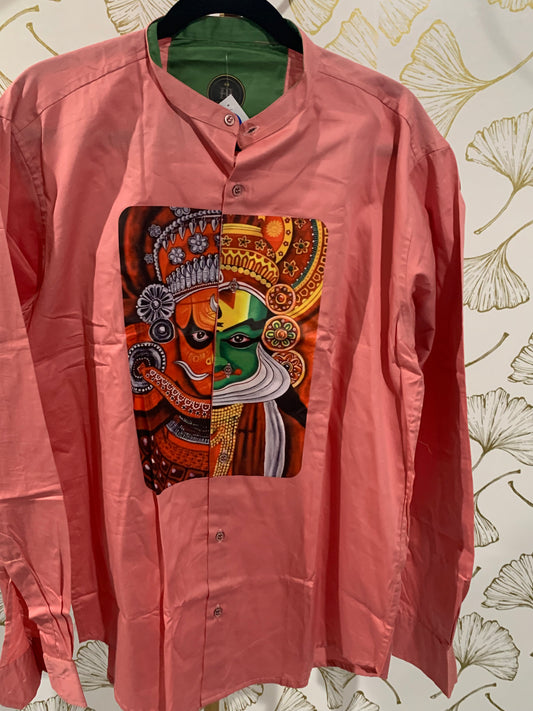Traditional printed cotton shirt