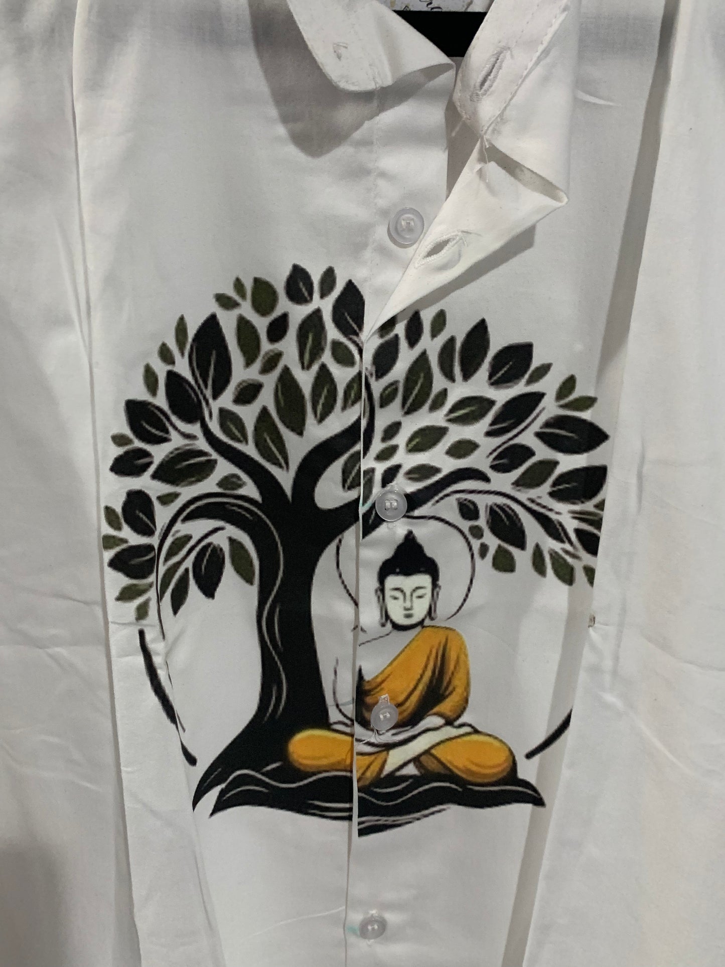 Budha printed cotton shirt
