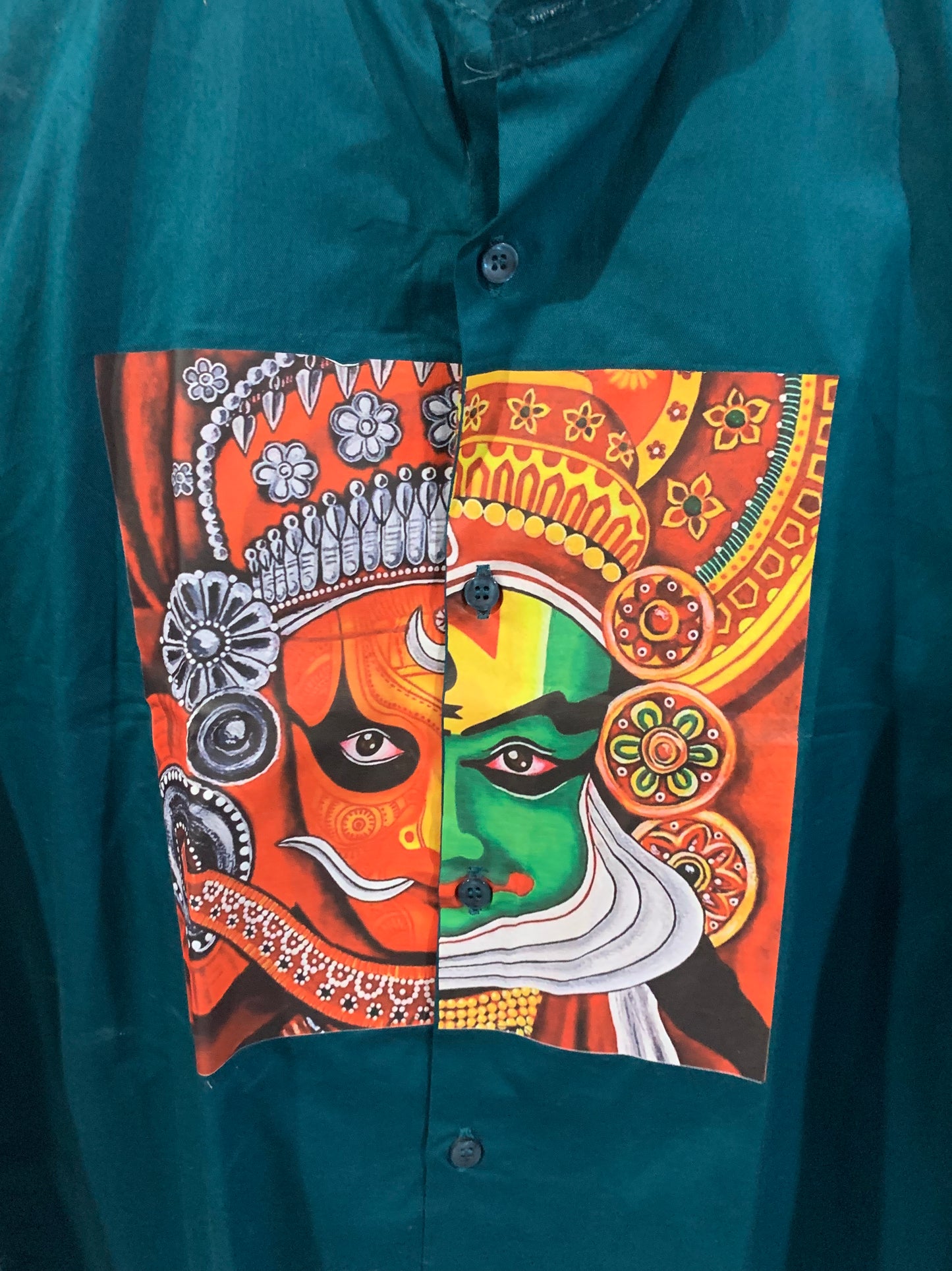 Traditional printed cotton shirt