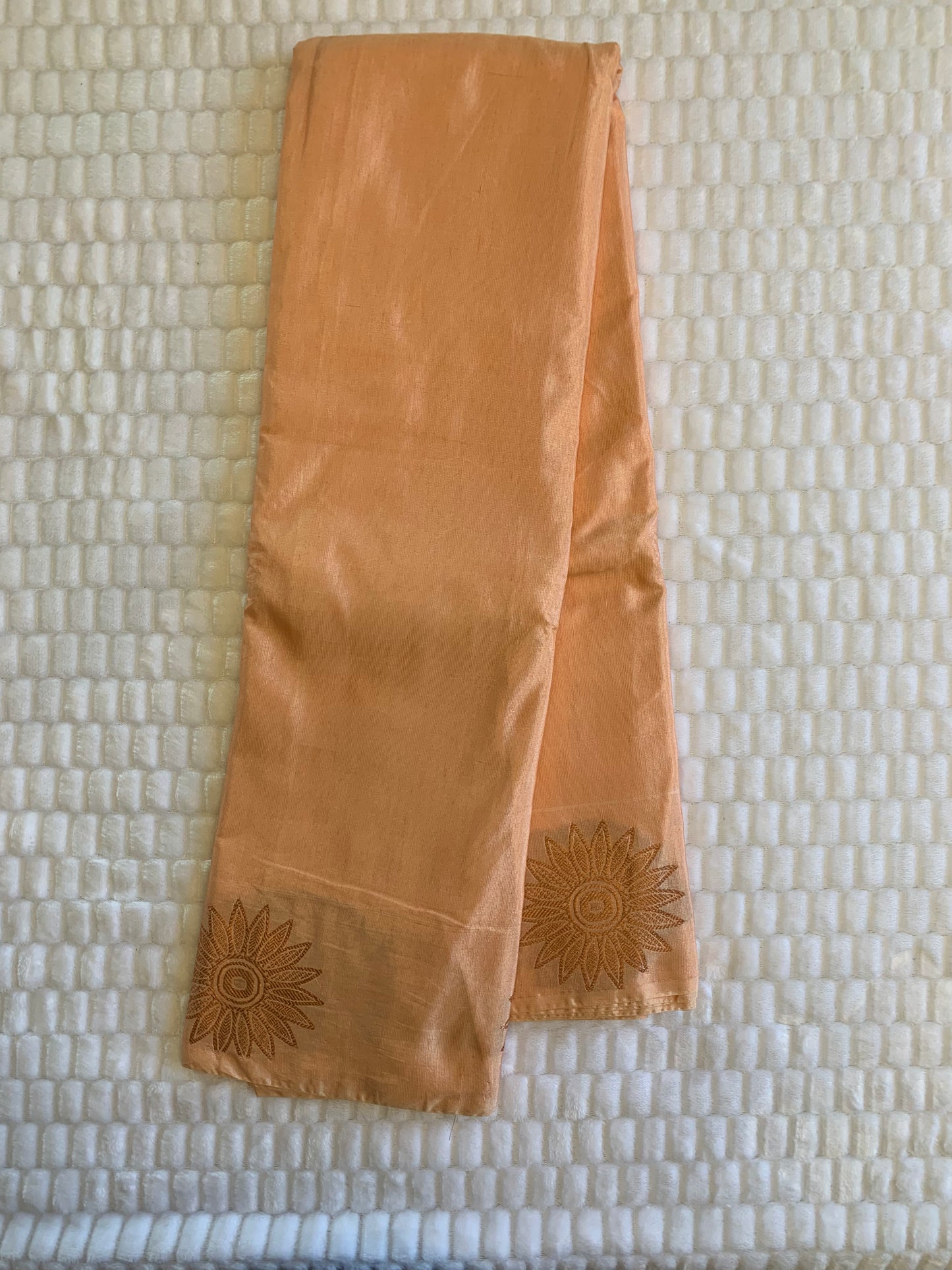peach soft silk saree