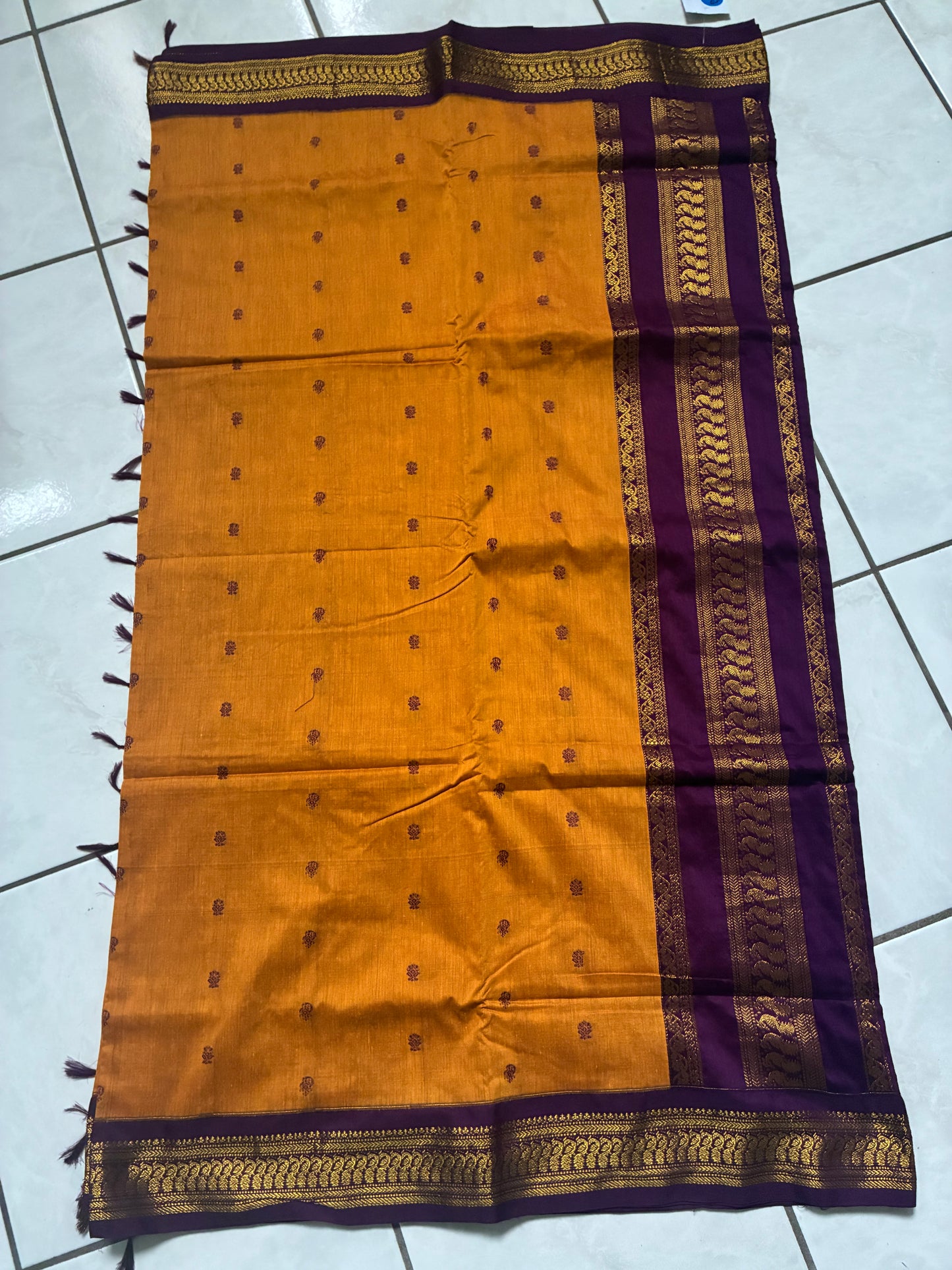 mustard yellow saree