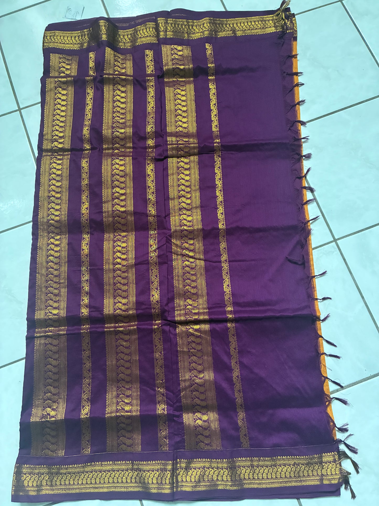mustard yellow saree