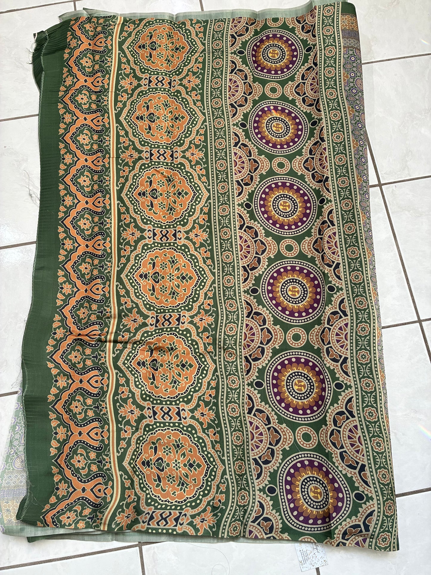 green dola silk saree