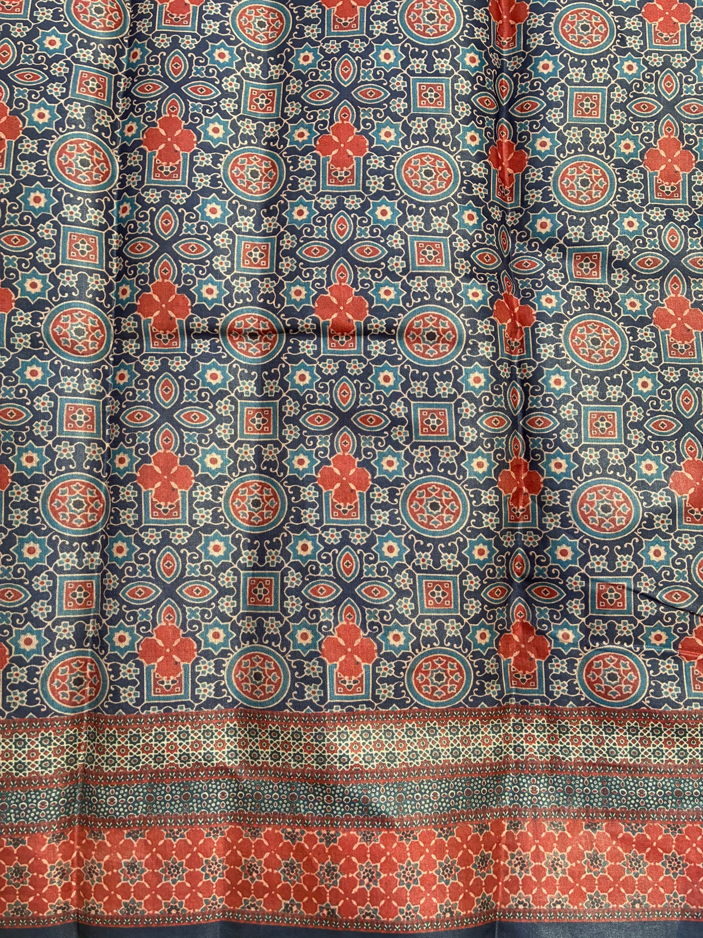 navy blue dola sik saree
