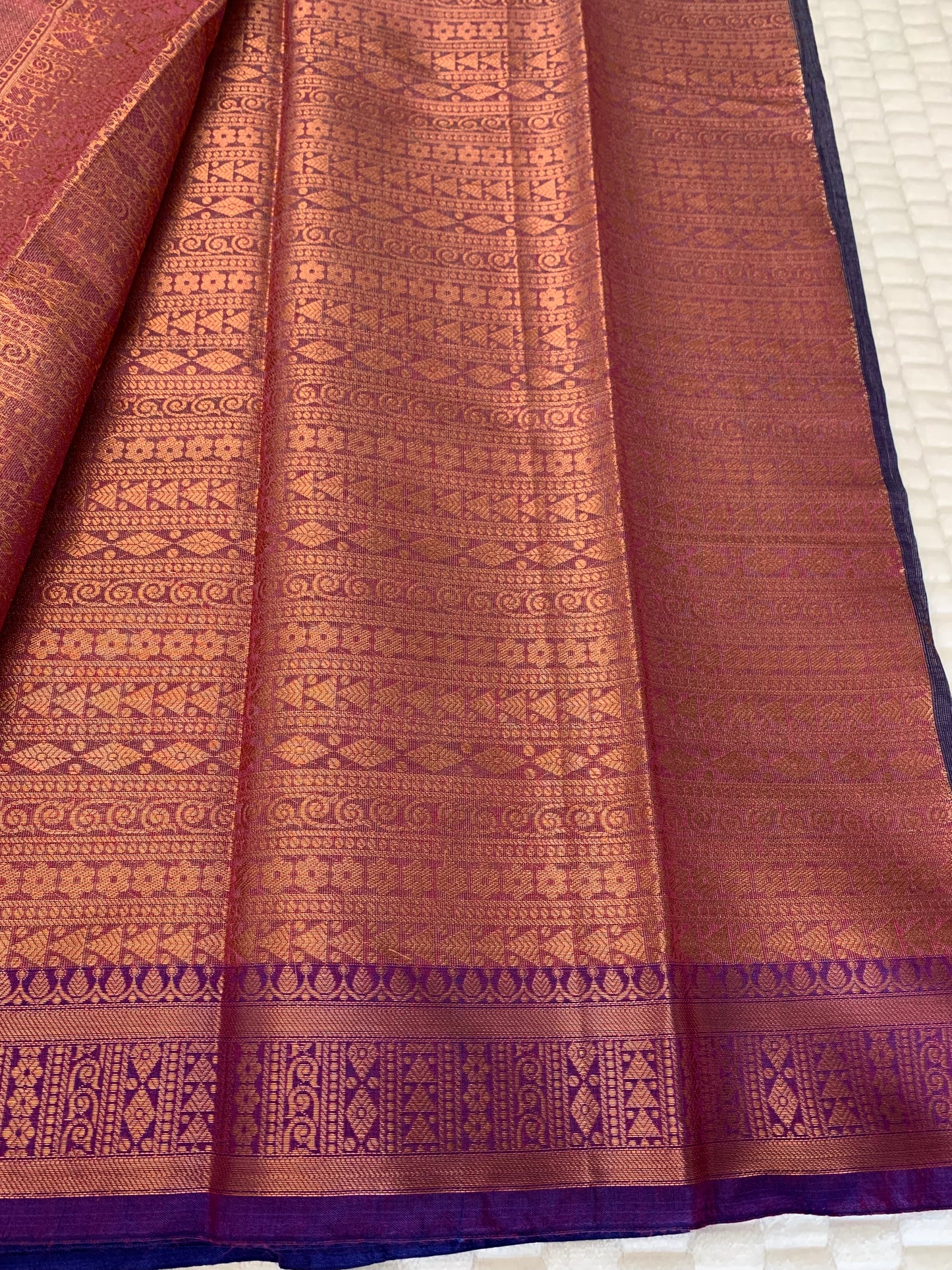 Blue Cotton Silk Saree