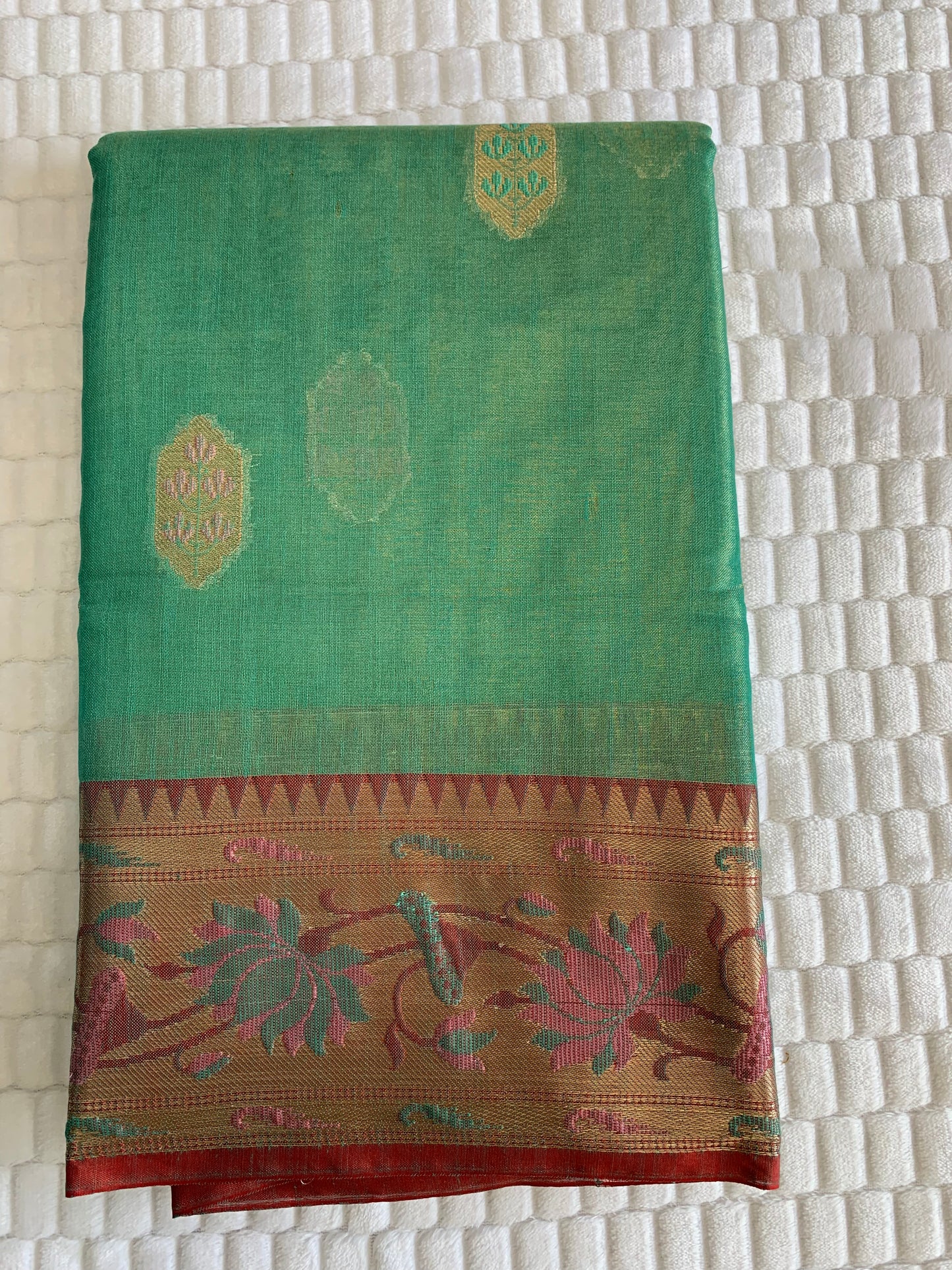 Green Tissue Saree