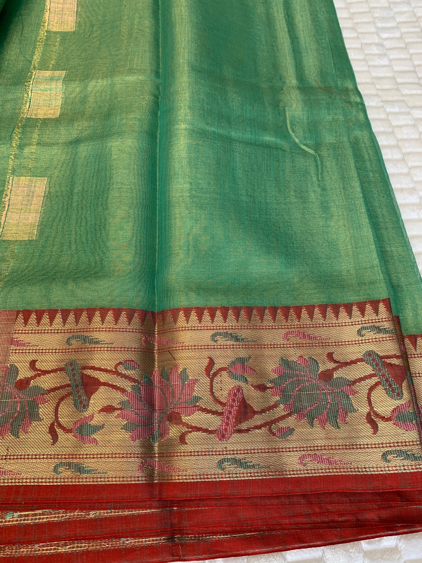 Green Tissue Saree