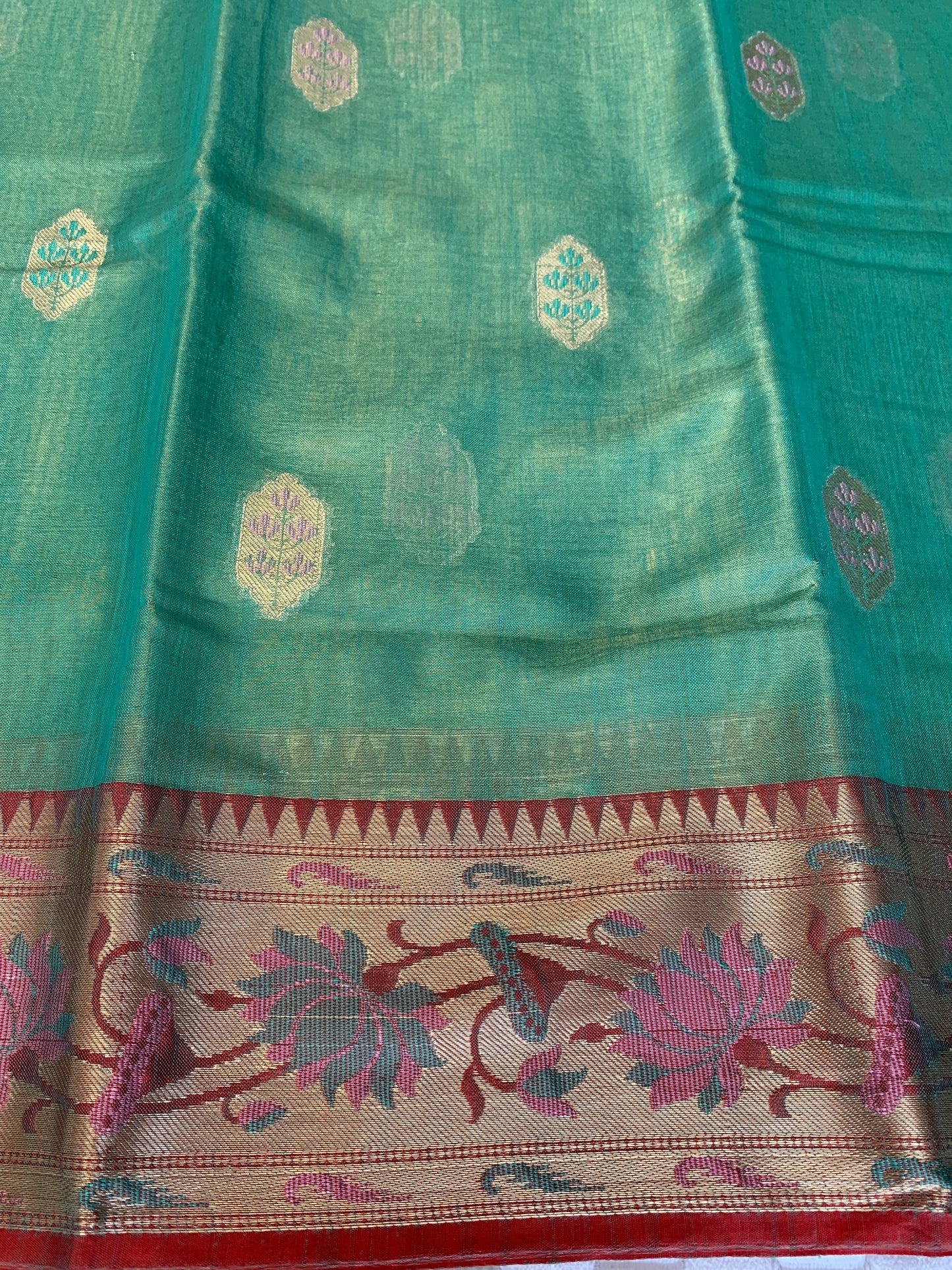 Green Tissue Saree