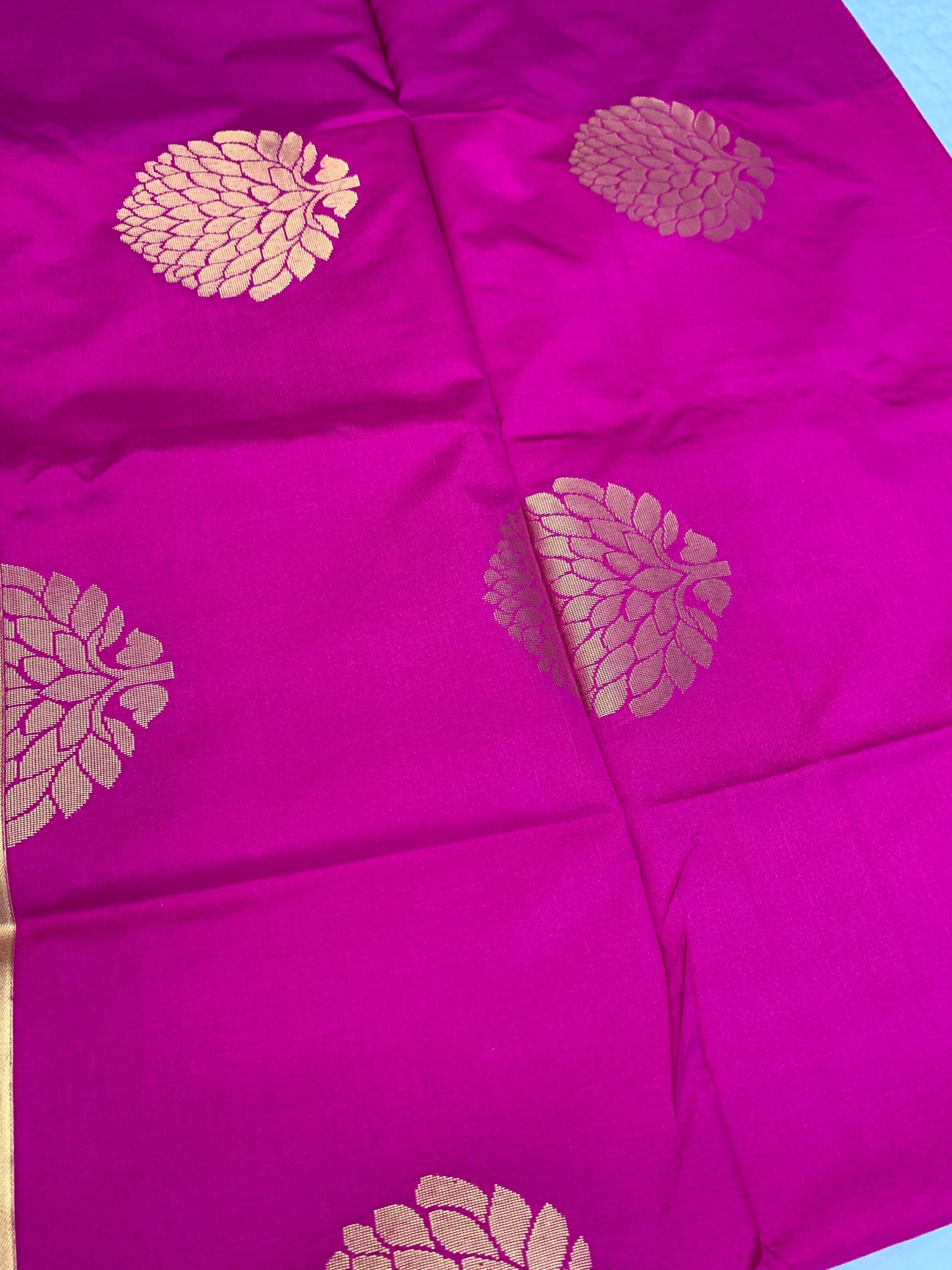 Magenta Kanchi cotton Silk saree