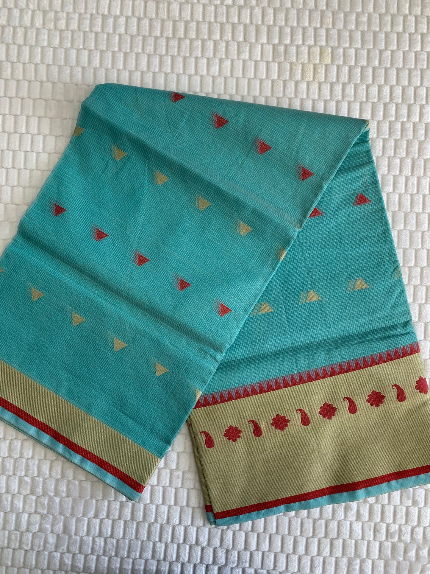 Teal Kotta Saree