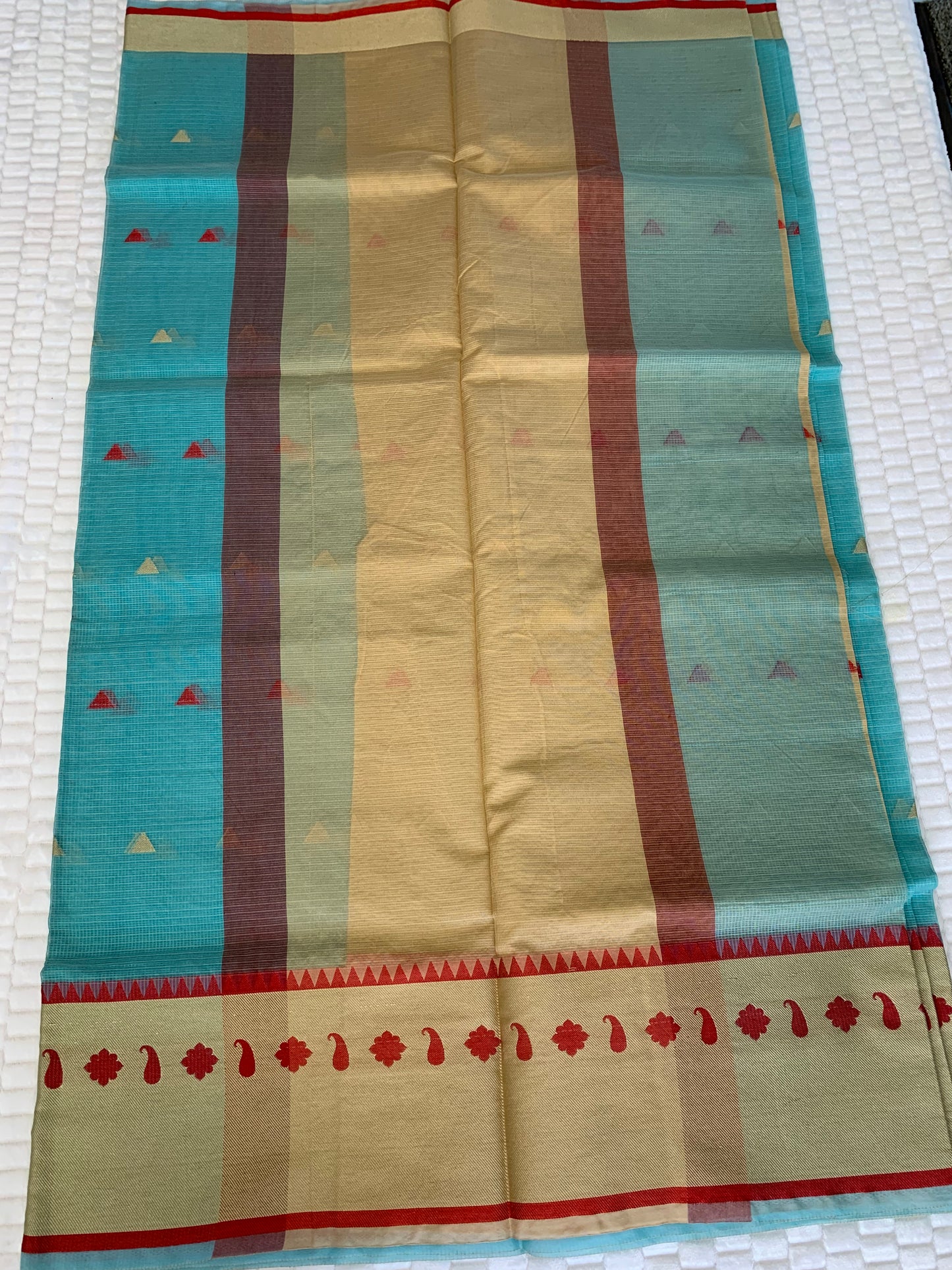 Teal Kotta Saree