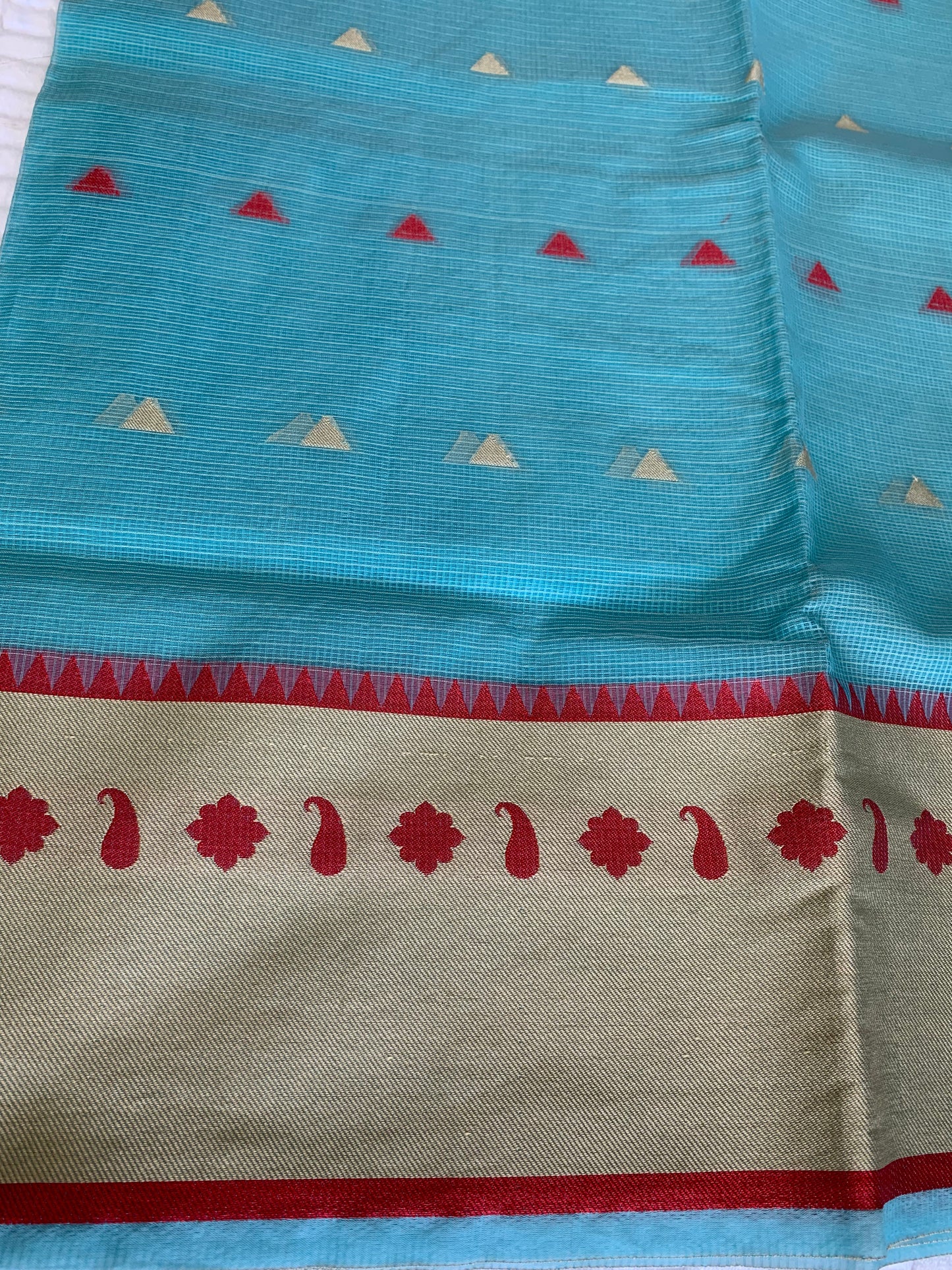 Teal Kotta Saree