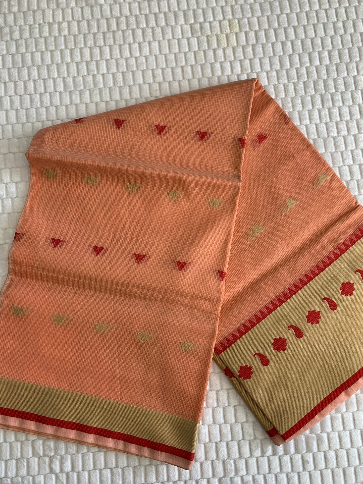 Peach Kotta Saree