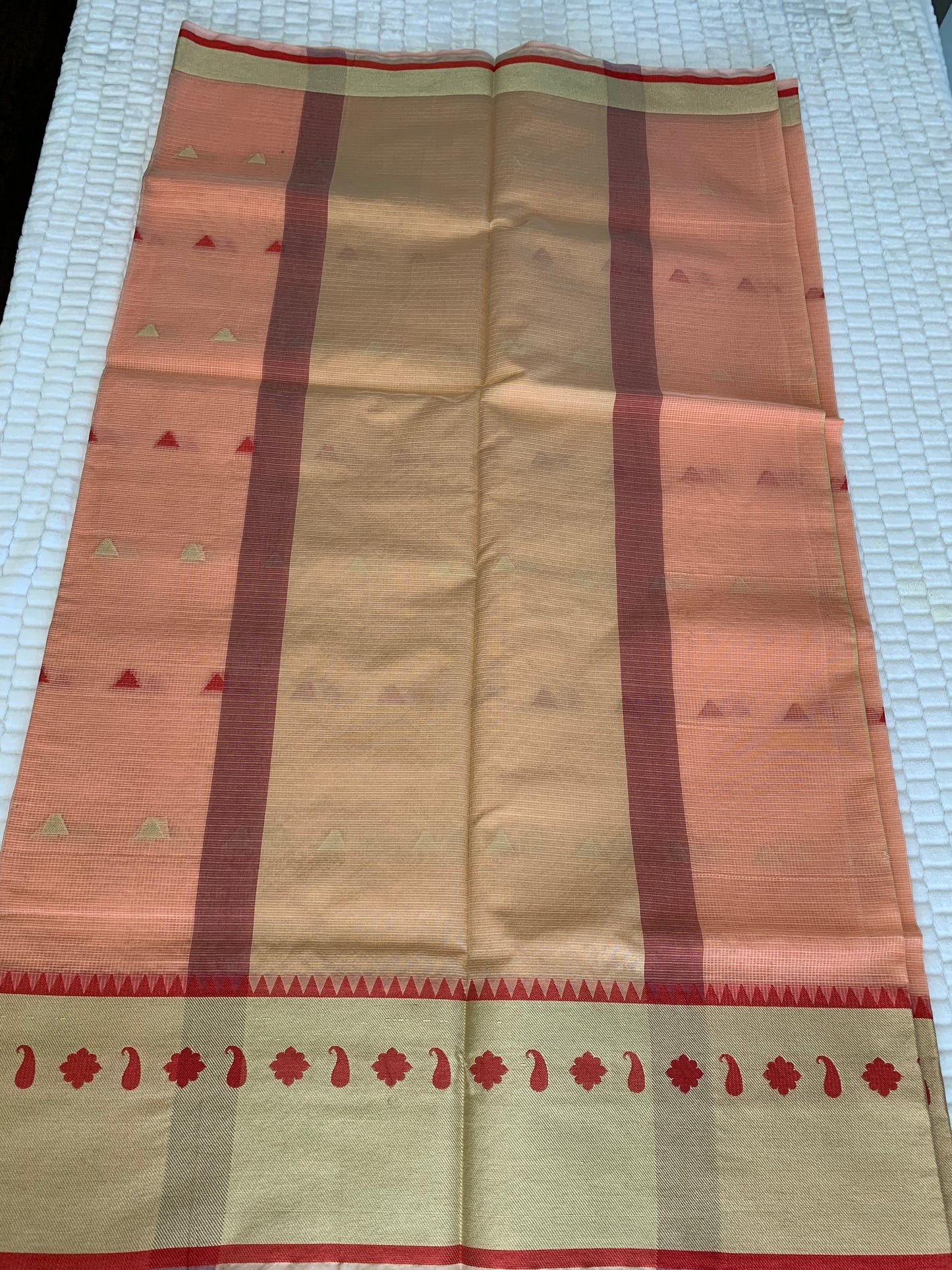 Peach Kotta Saree