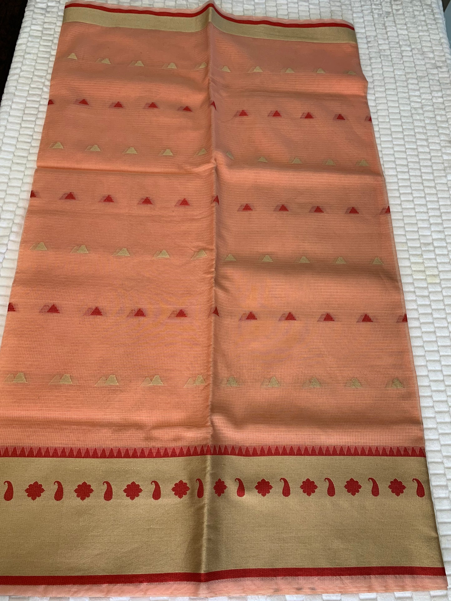 Peach Kotta Saree