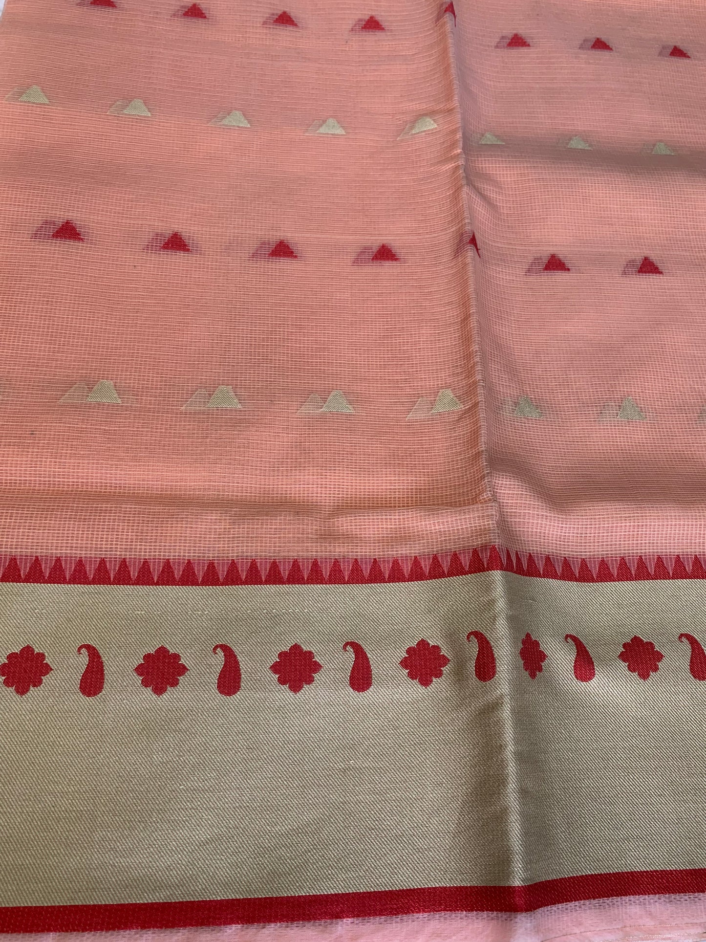 Peach Kotta Saree