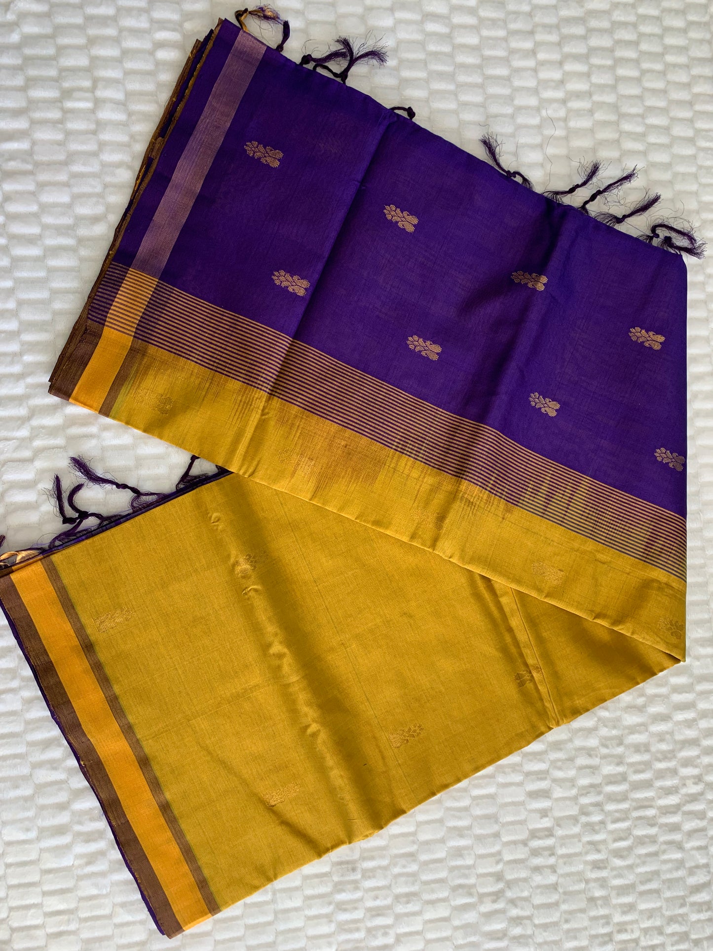 Mustard Yellow Kanchi Cotton Silk