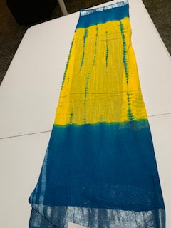 Tie Dye Linen Saree