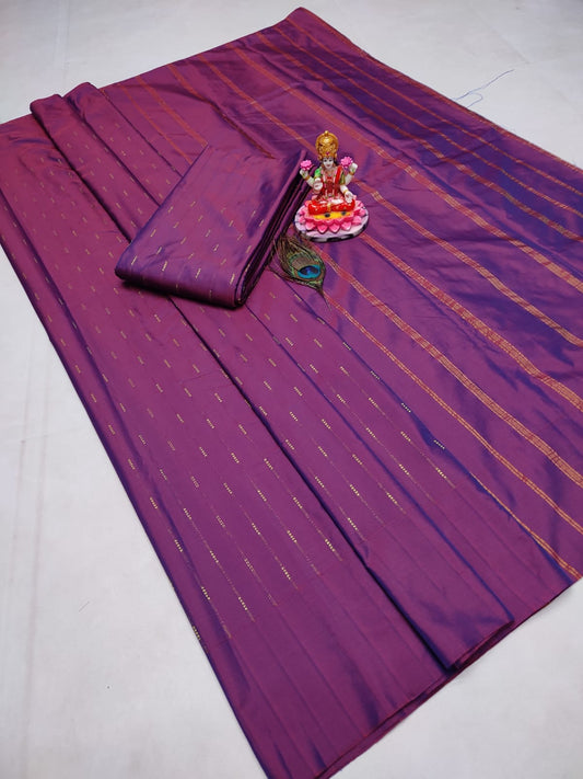 Dual Tone Purple Saree