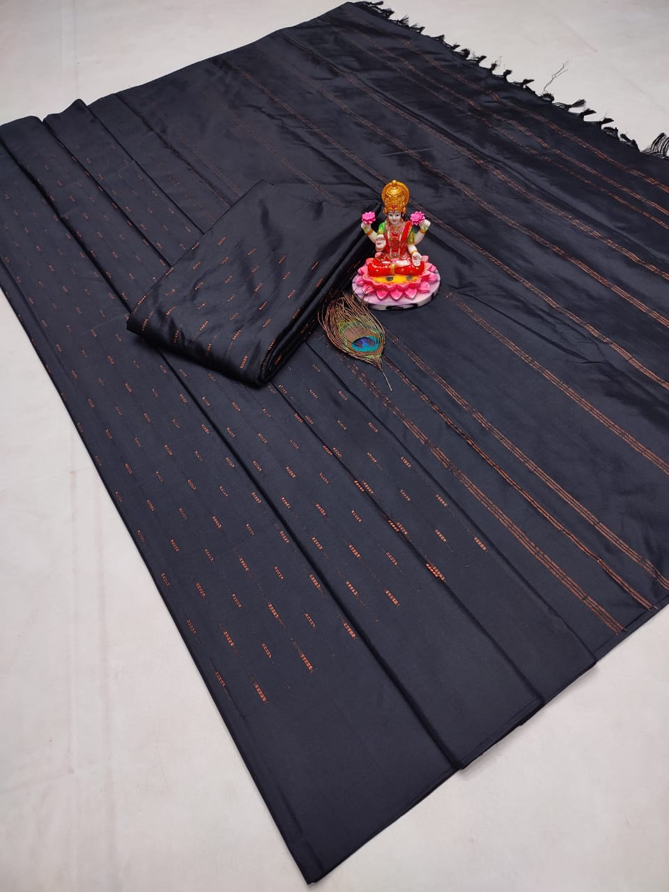 Black Soft Silk Saree