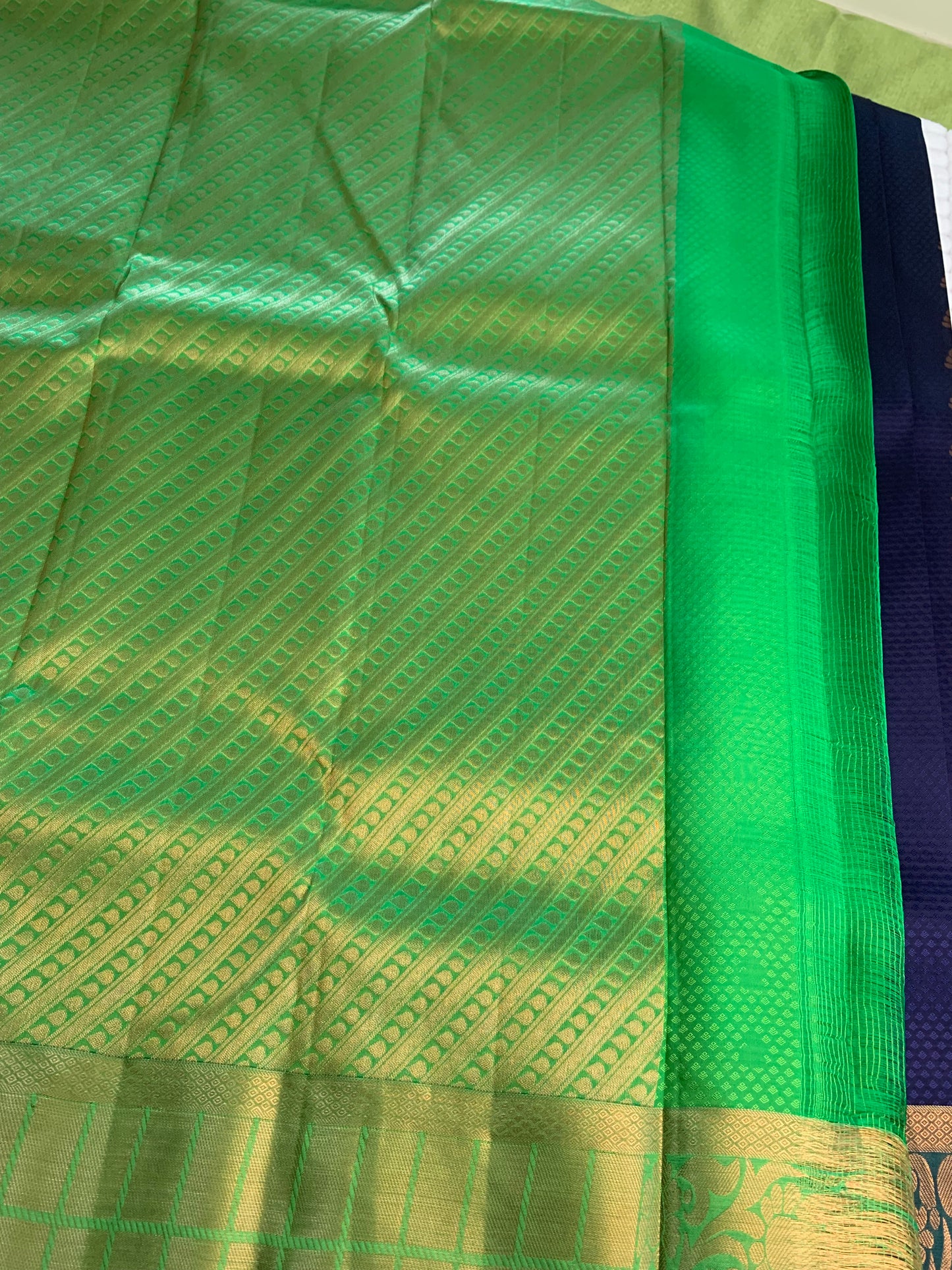 Navy Blue Kanchipuram Silk Saree